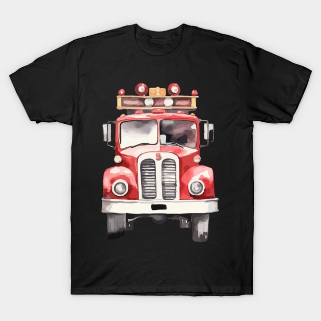 Fire truck T-Shirt by remixer2020